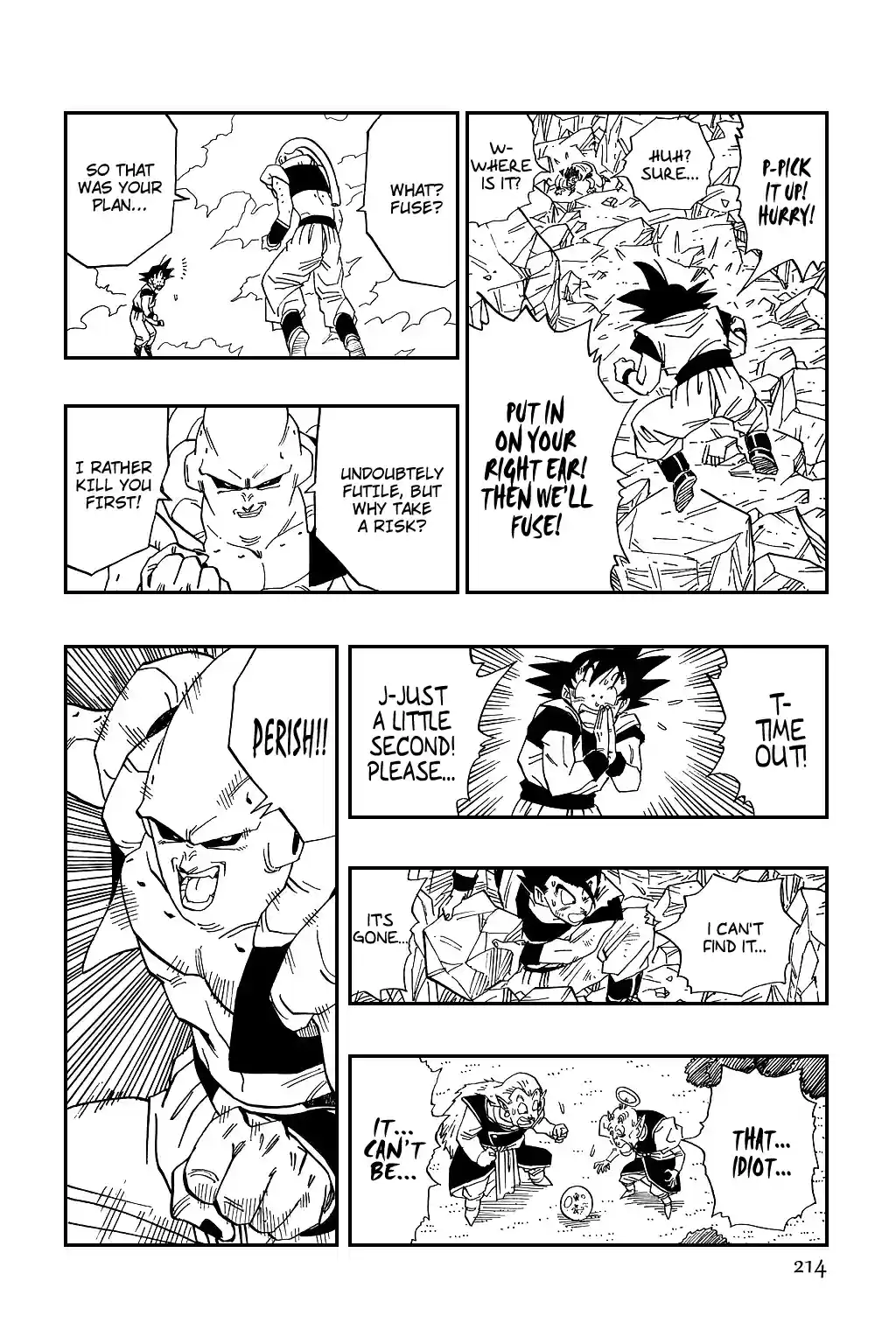 Dragon Ball Vol. 40 Ch. 502 Is This Gonna Work?! The Potara Fusion!