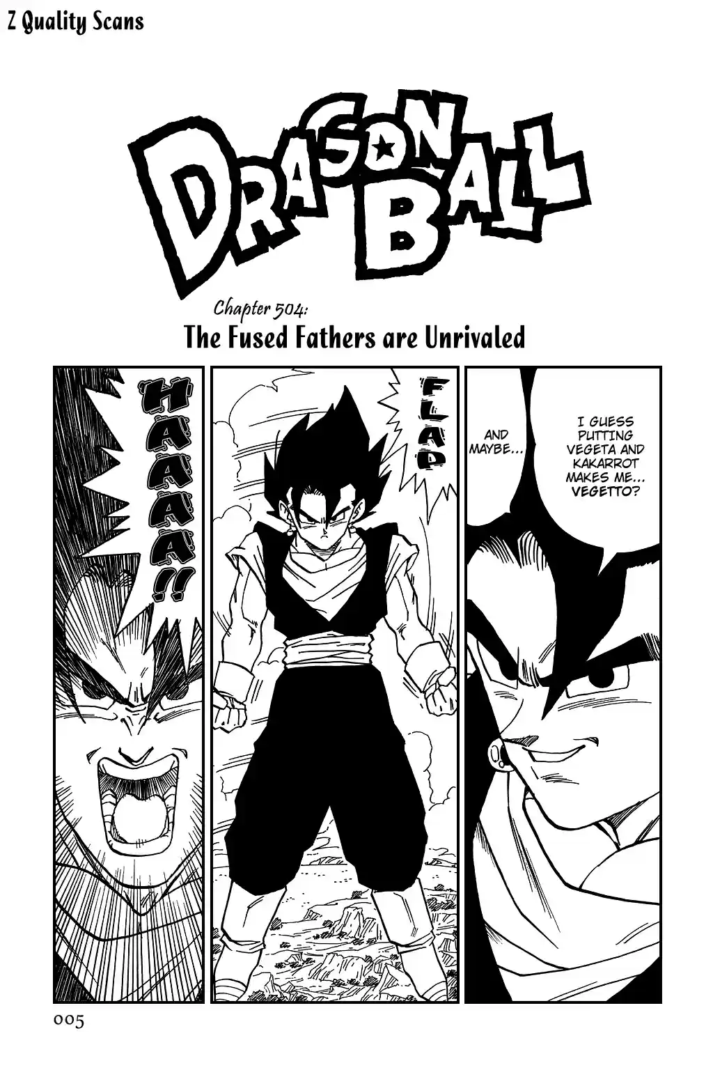 Dragon Ball Vol. 42 Ch. 504 The Fused Fathers Are Unrivaled