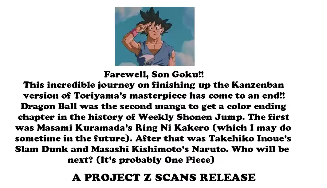 Dragon Ball Vol. 42 Ch. 519 Bye Bye, Dragon World