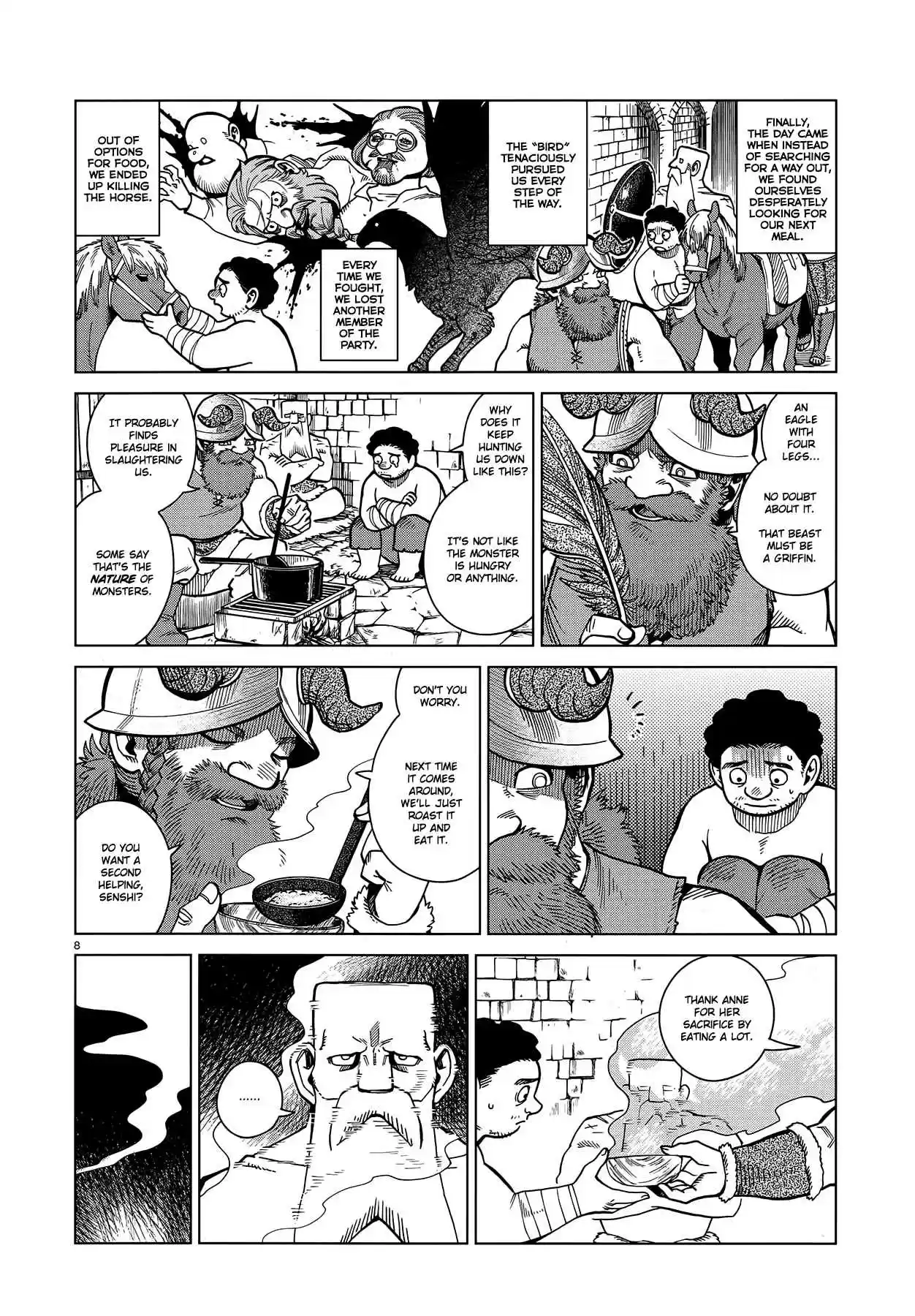 Dungeon Meshi Ch. 49 Griffin Soup