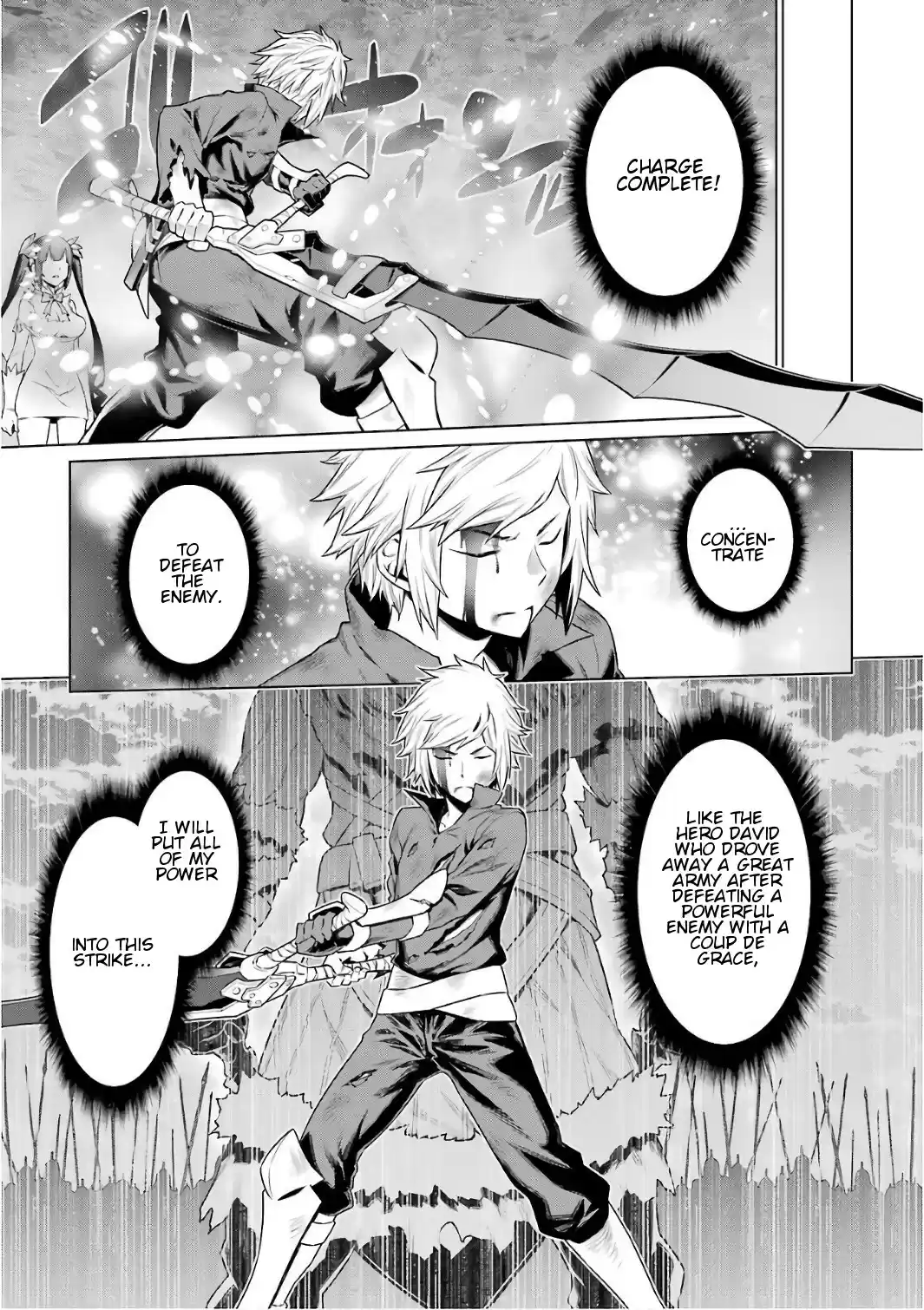 Dungeon ni Deai o Motomeru no wa Machigatte Iru Darou ka Ch. 84 The Hero's Strike