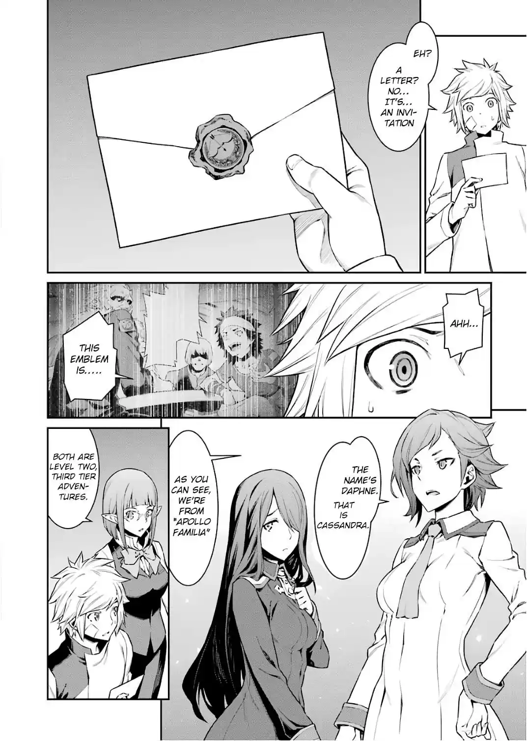 Dungeon ni Deai o Motomeru no wa Machigatte Iru Darou ka Ch. 87 The Invitation