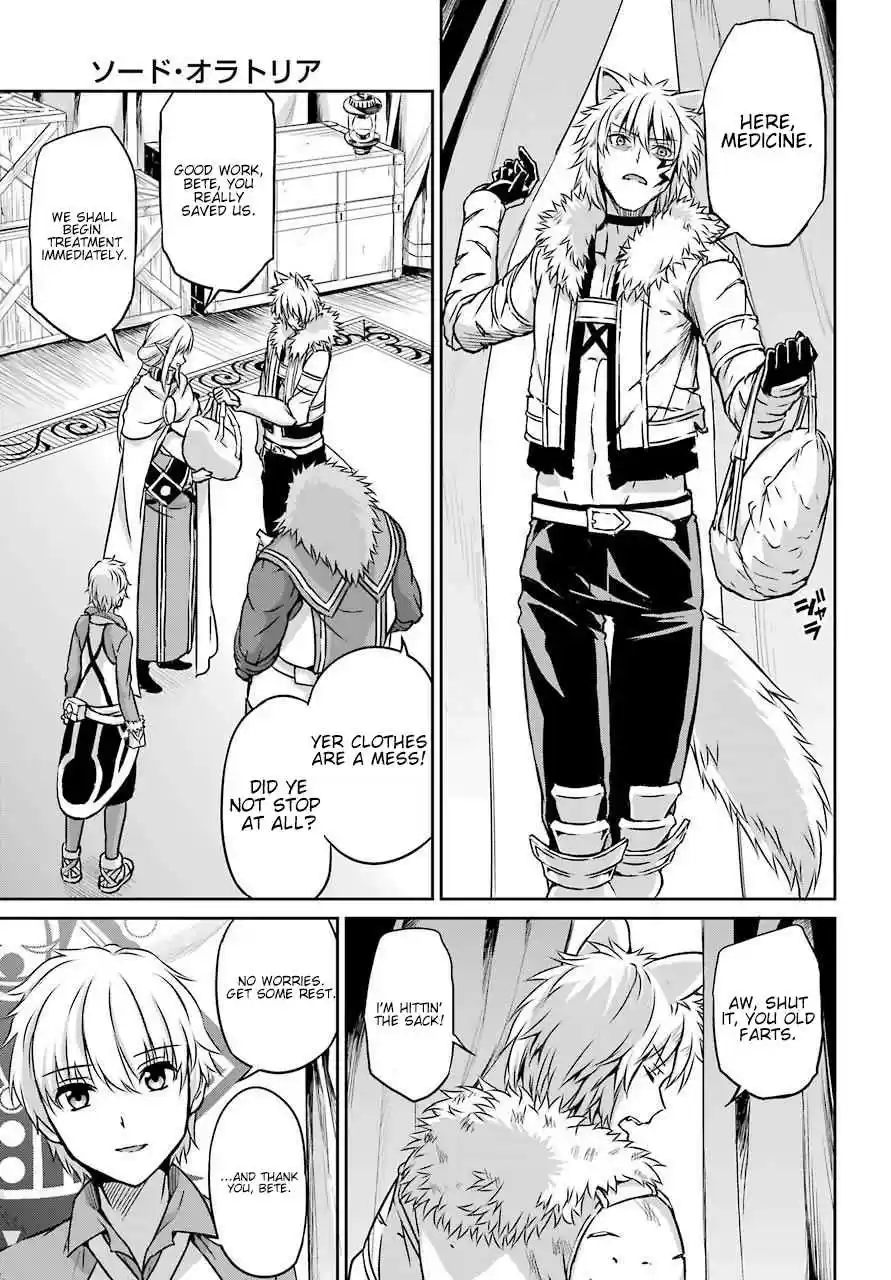 Dungeon ni Deai o Motomeru no wa Machigatte Iru Darou ka Gaiden Sword Oratoria Vol. 11 Ch. 45 Bath Time