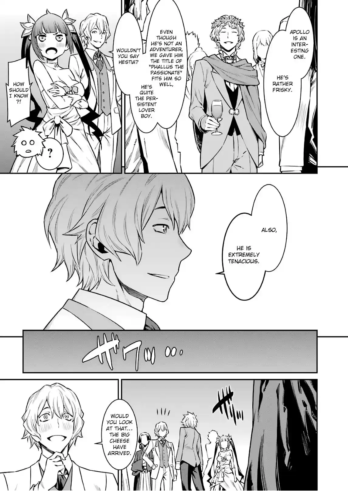 Dungeon ni Deai o Motomeru no wa Machigatte Iru Darou ka Vol. 11 Ch. 88 Party Night