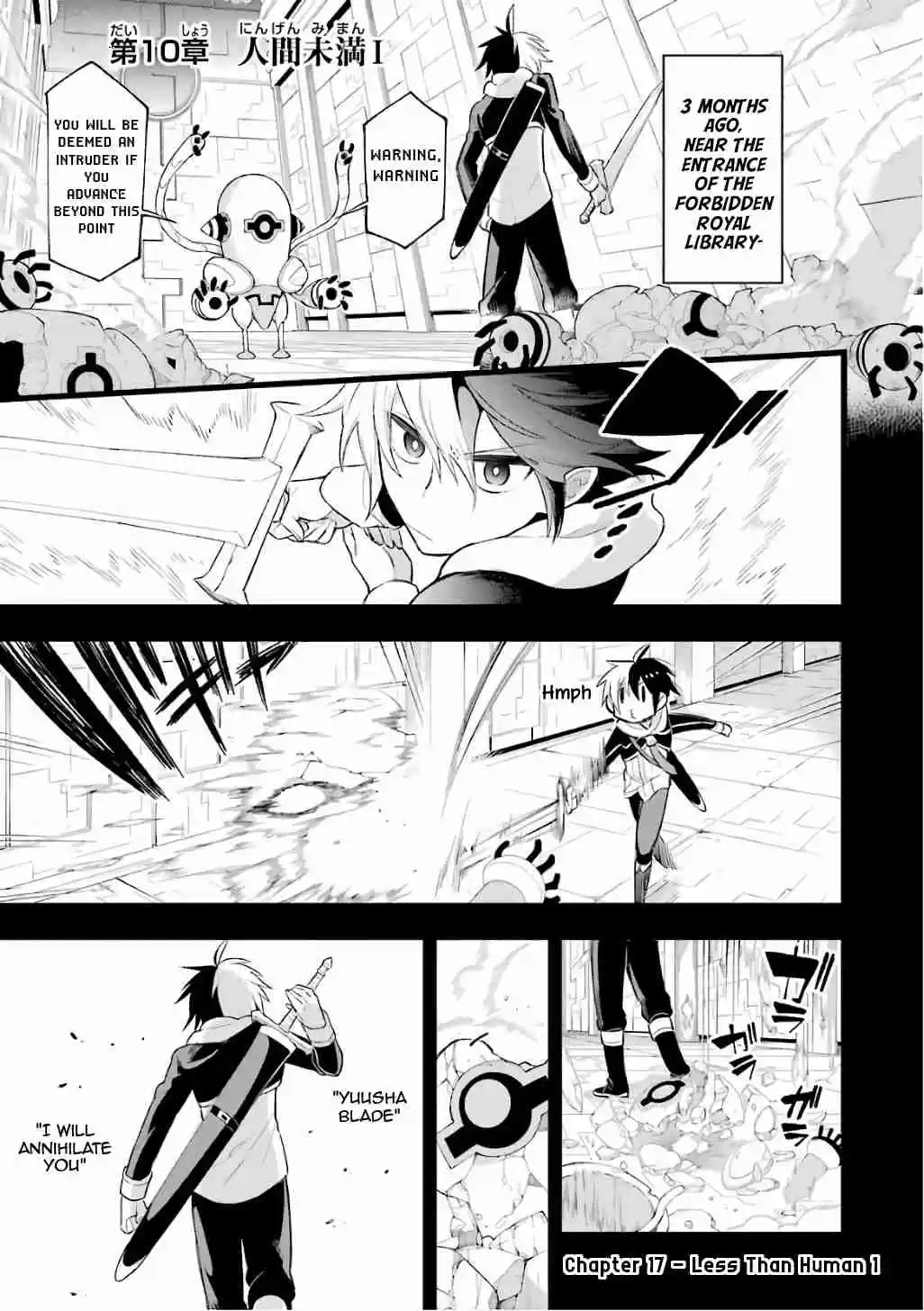 Eiyuu Kyoushitsu Vol. 4 Ch. 10.1 Less than Human I