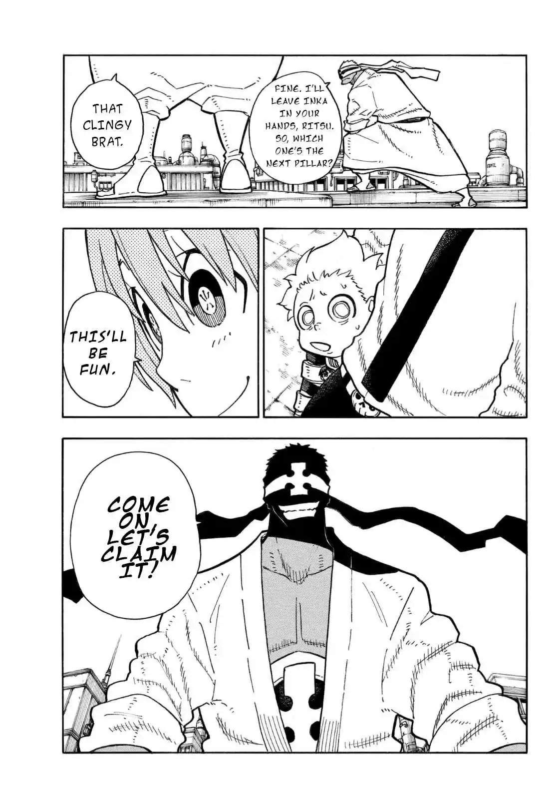 Enen no Shouboutai Ch. 139 Triple Melee