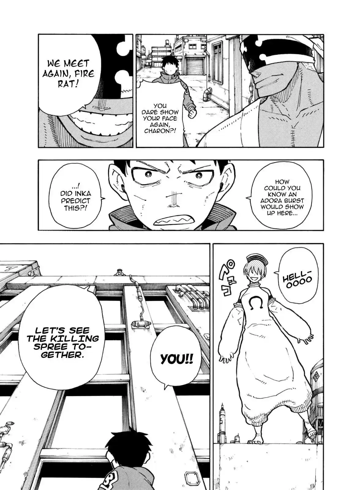 Enen no Shouboutai Ch. 139 Triple Melee