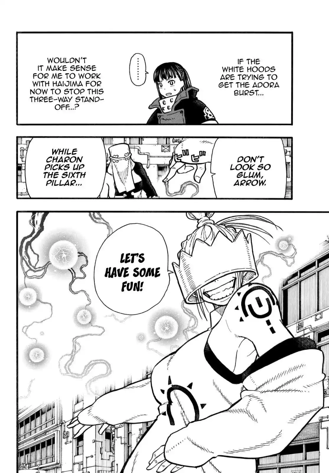 Enen no Shouboutai Ch. 140 Catfight