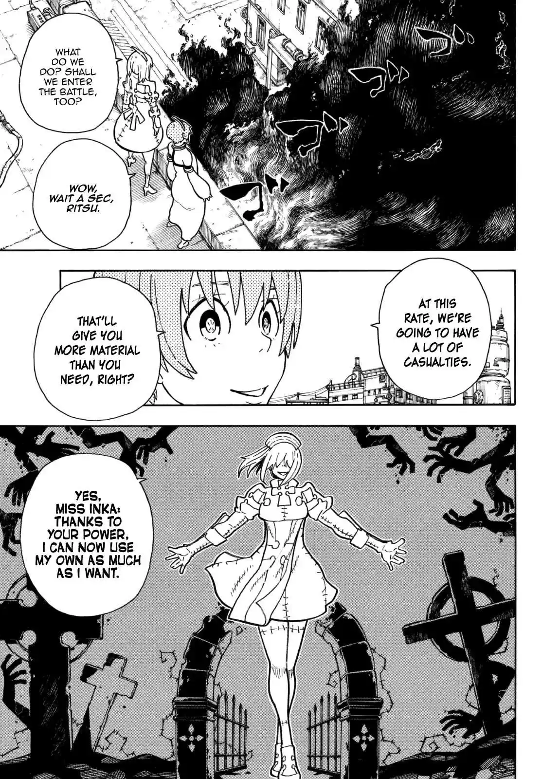 Enen no Shouboutai Ch. 140 Catfight