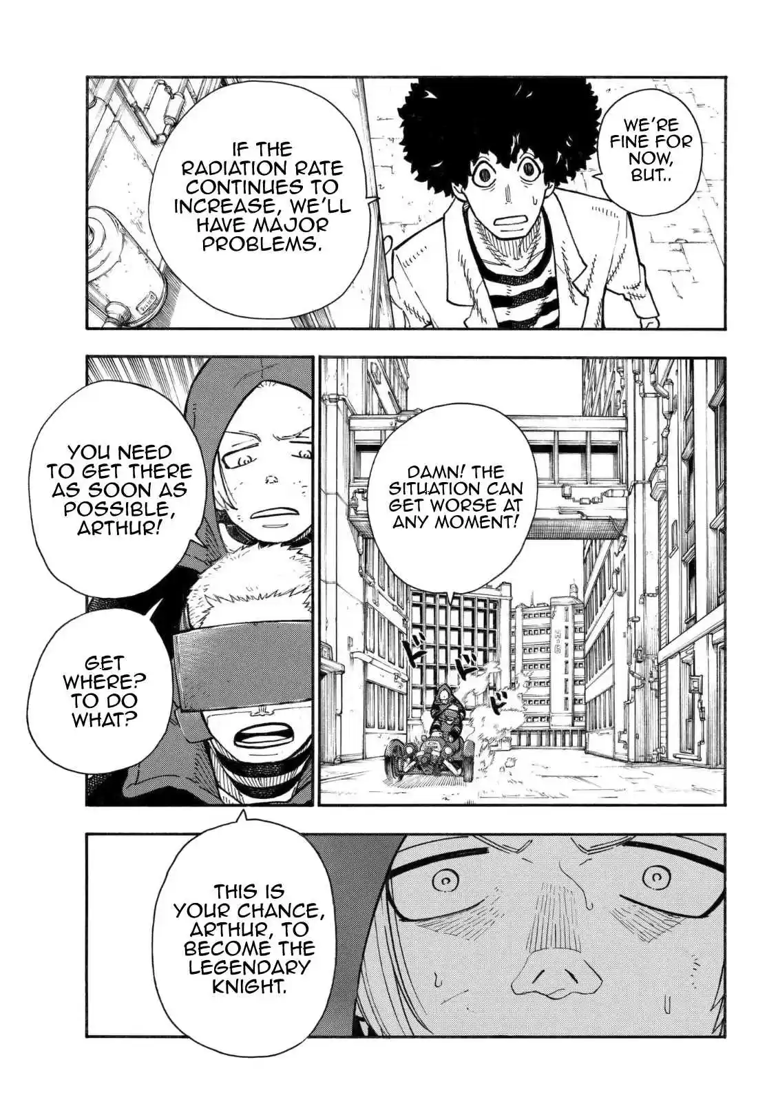 Enen no Shouboutai Ch. 143 The Legend of the Legendary Holy Sword