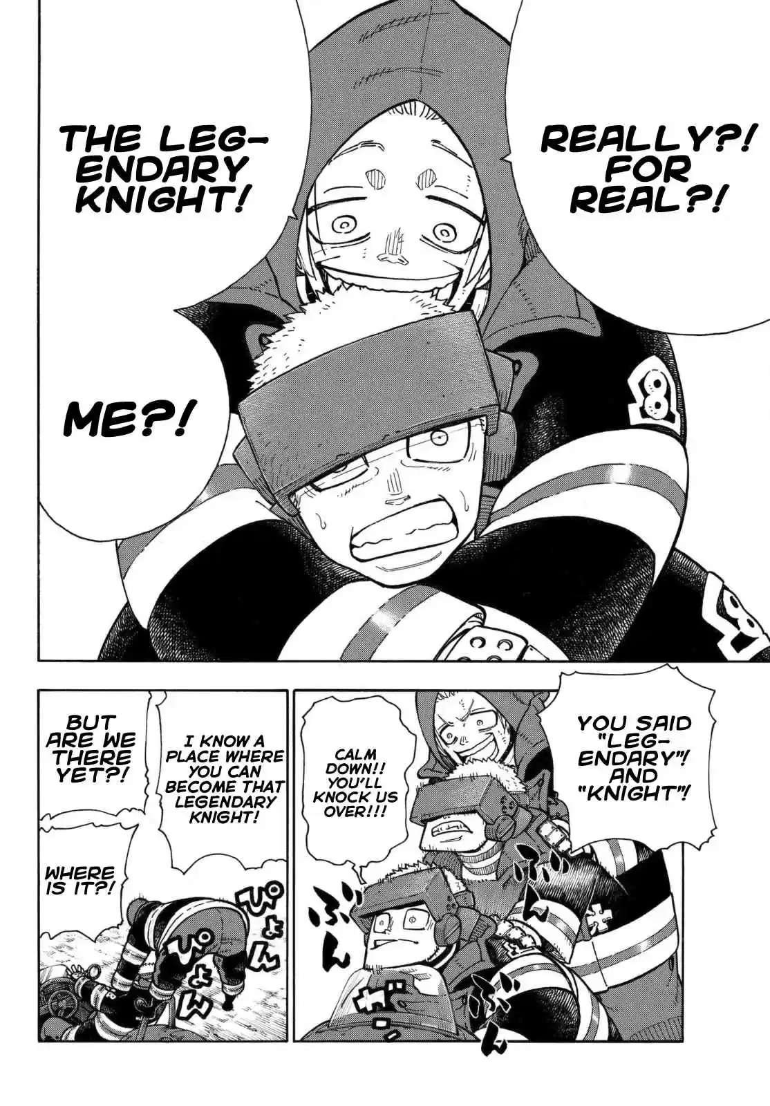 Enen no Shouboutai Ch. 143 The Legend of the Legendary Holy Sword