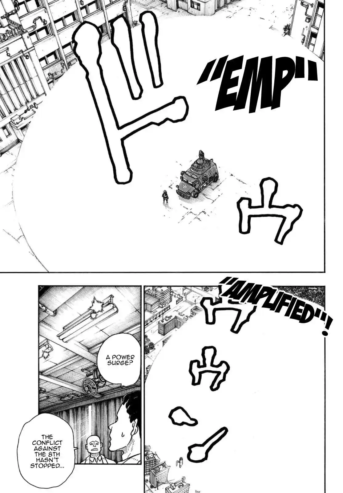 Enen no Shouboutai Ch. 143 The Legend of the Legendary Holy Sword