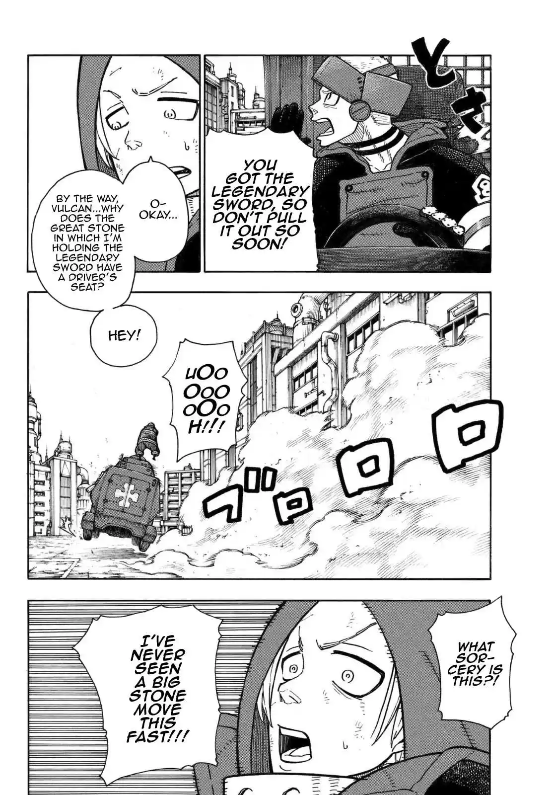 Enen no Shouboutai Ch. 143 The Legend of the Legendary Holy Sword