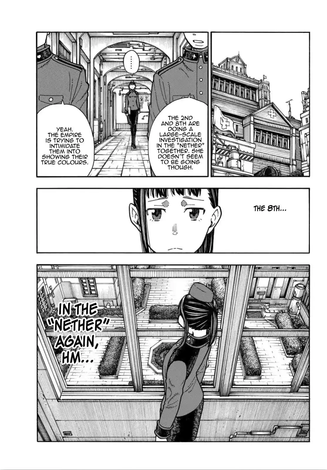 Enen no Shouboutai Ch. 160 Man and Bug, Combined Forces