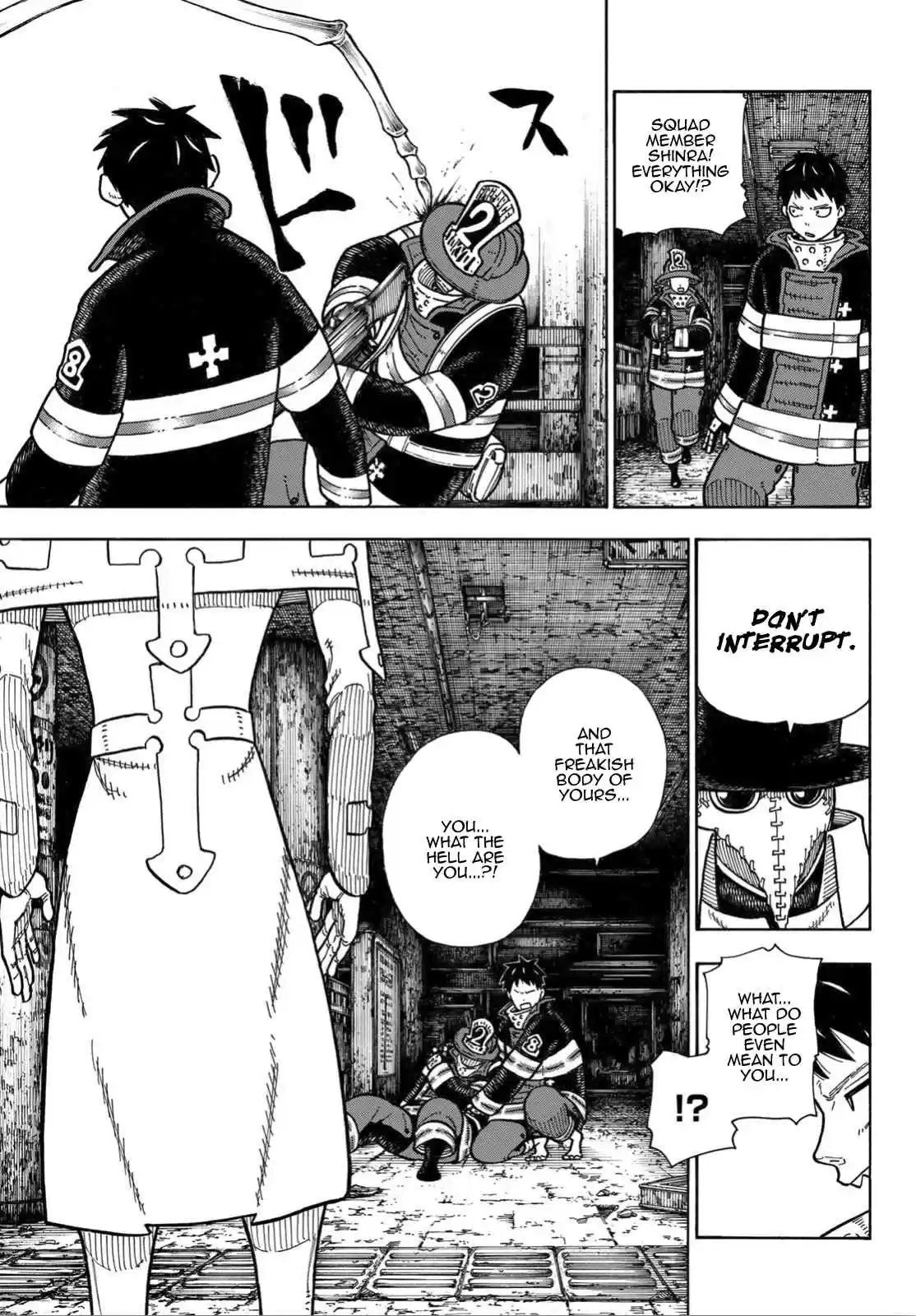 Enen no Shouboutai Ch. 160 Man and Bug, Combined Forces