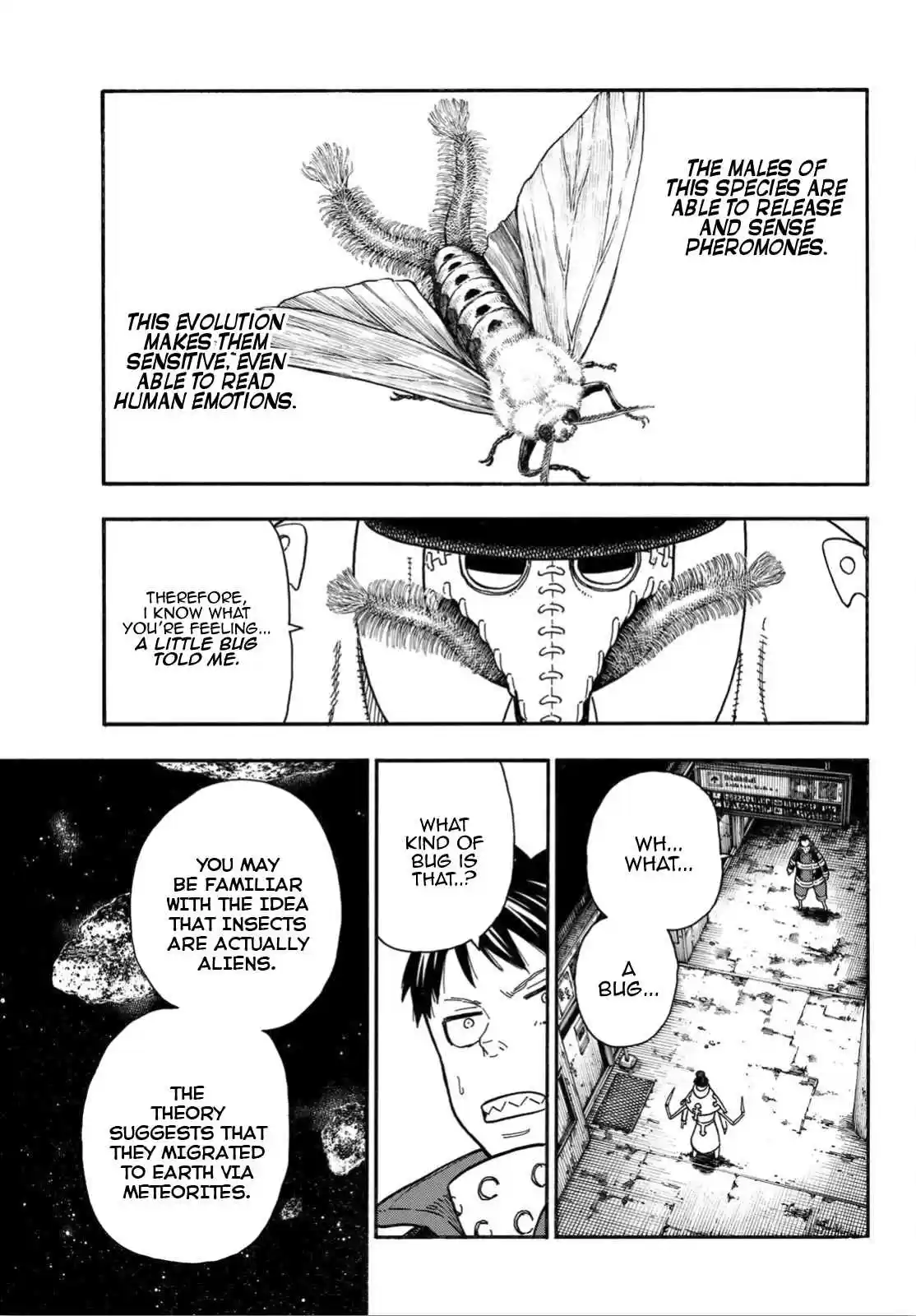 Enen no Shouboutai Ch. 160 Man and Bug, Combined Forces