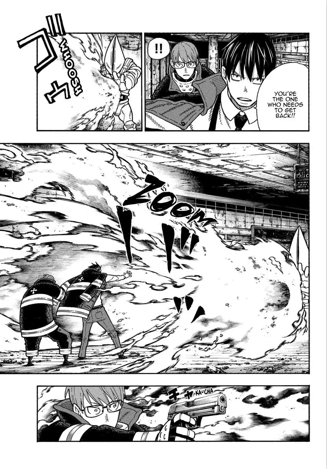 Enen no Shouboutai Ch. 161 Quarrel Battle
