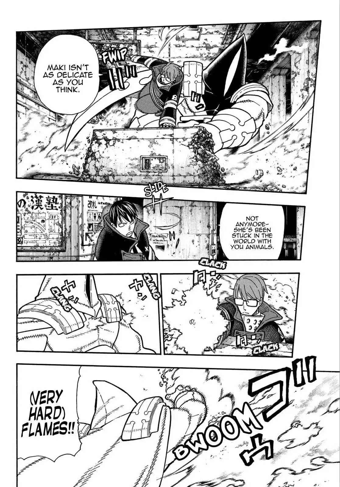 Enen no Shouboutai Ch. 161 Quarrel Battle