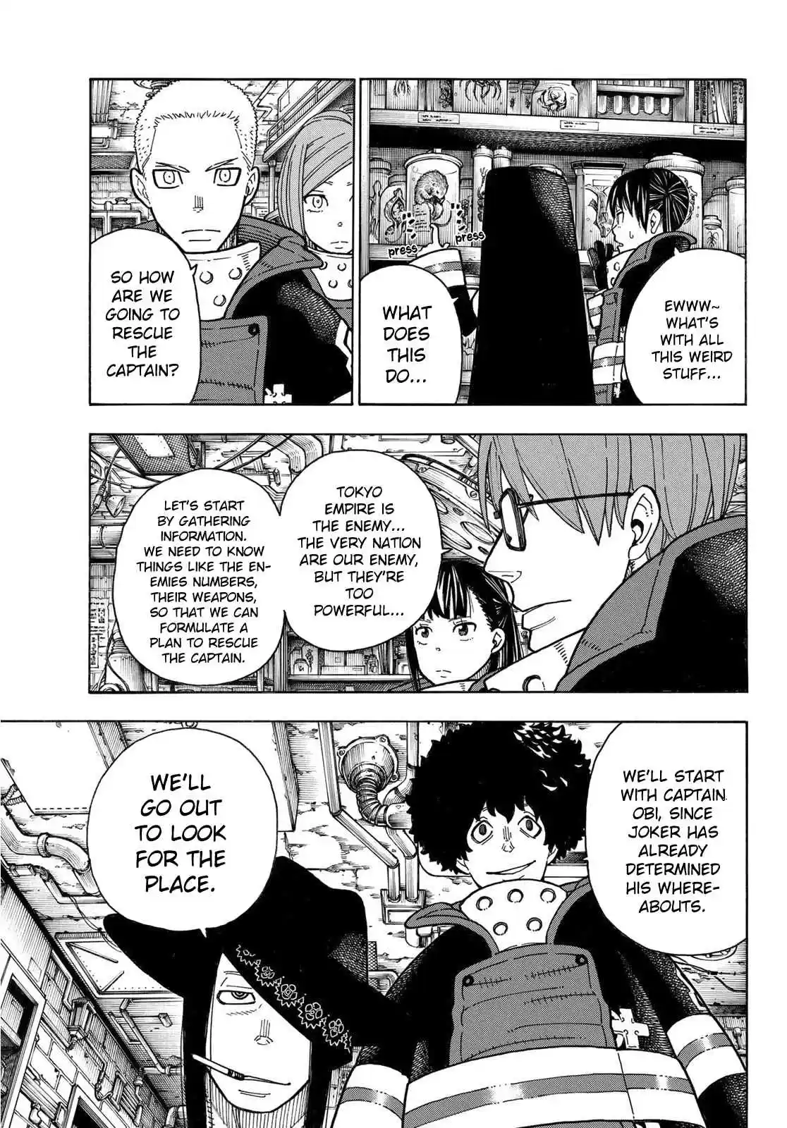 Enen no Shouboutai Ch. 179 Secret Meeting in the Dark