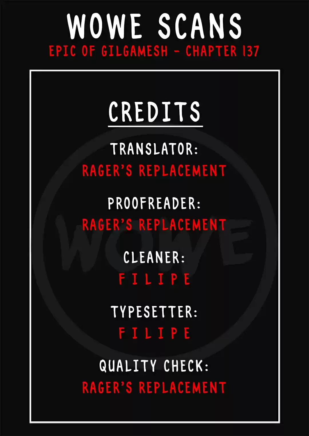 Epic of Gilgamesh Ch. 137