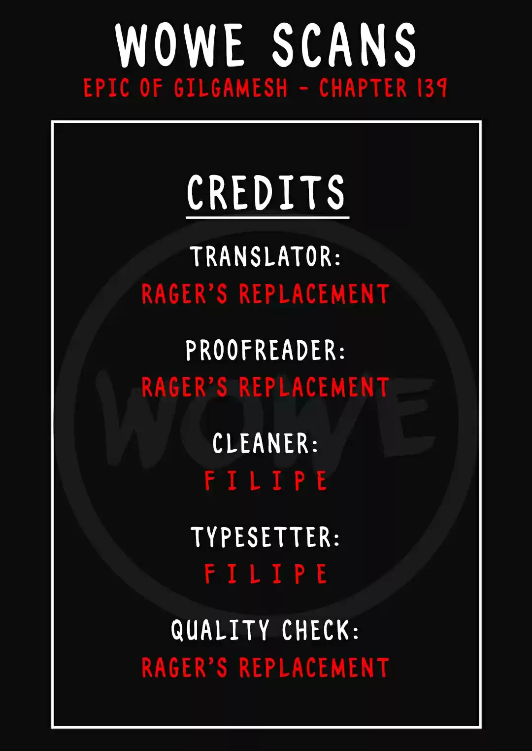 Epic of Gilgamesh Ch. 139 Side Story