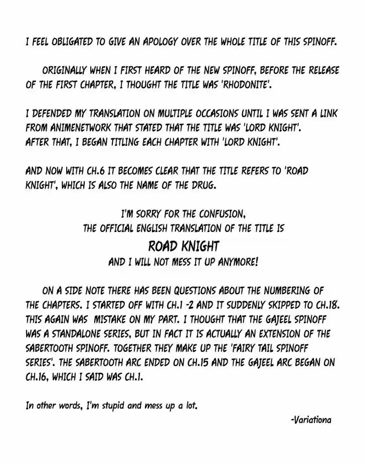 Fairy Tail Gaiden - Road Knight 6