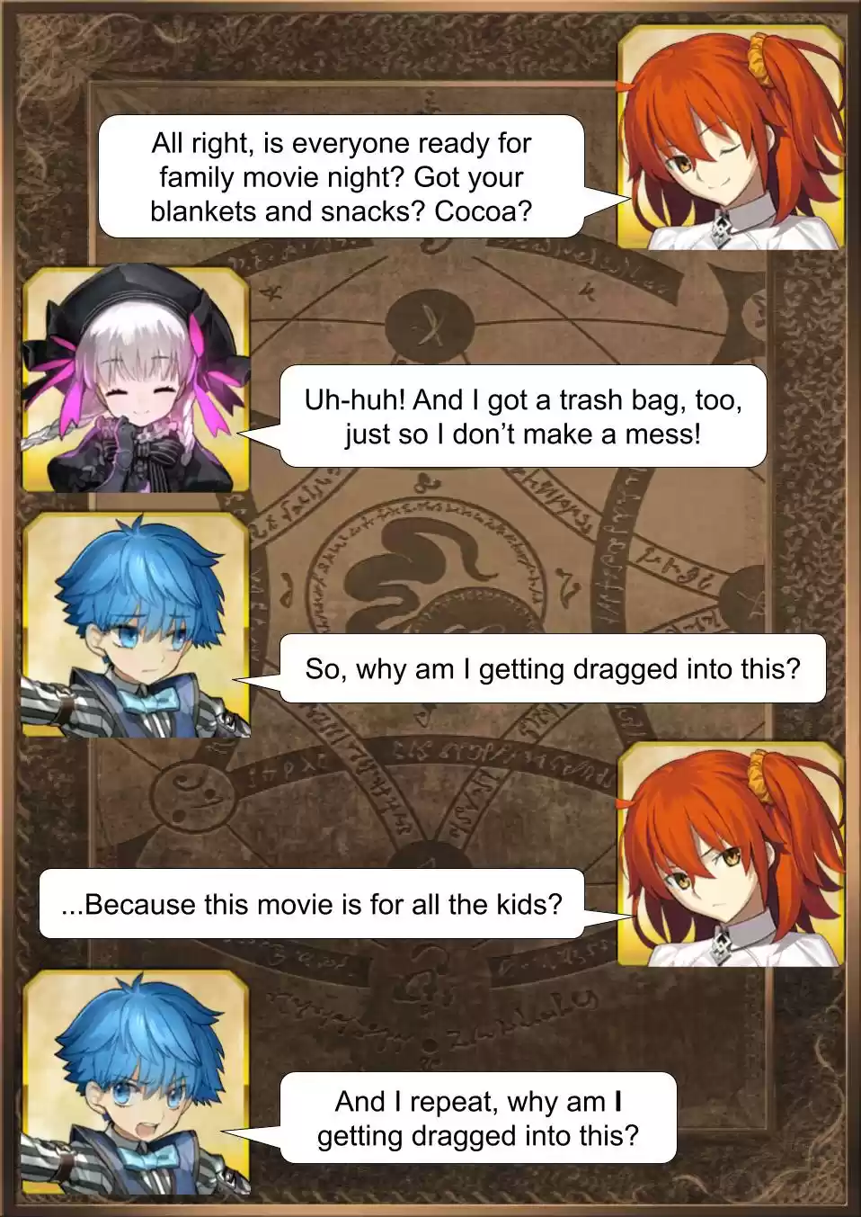 Fate/Grand Order Daily Chaldea (Doujinshi) Ch. 132 Movie Night