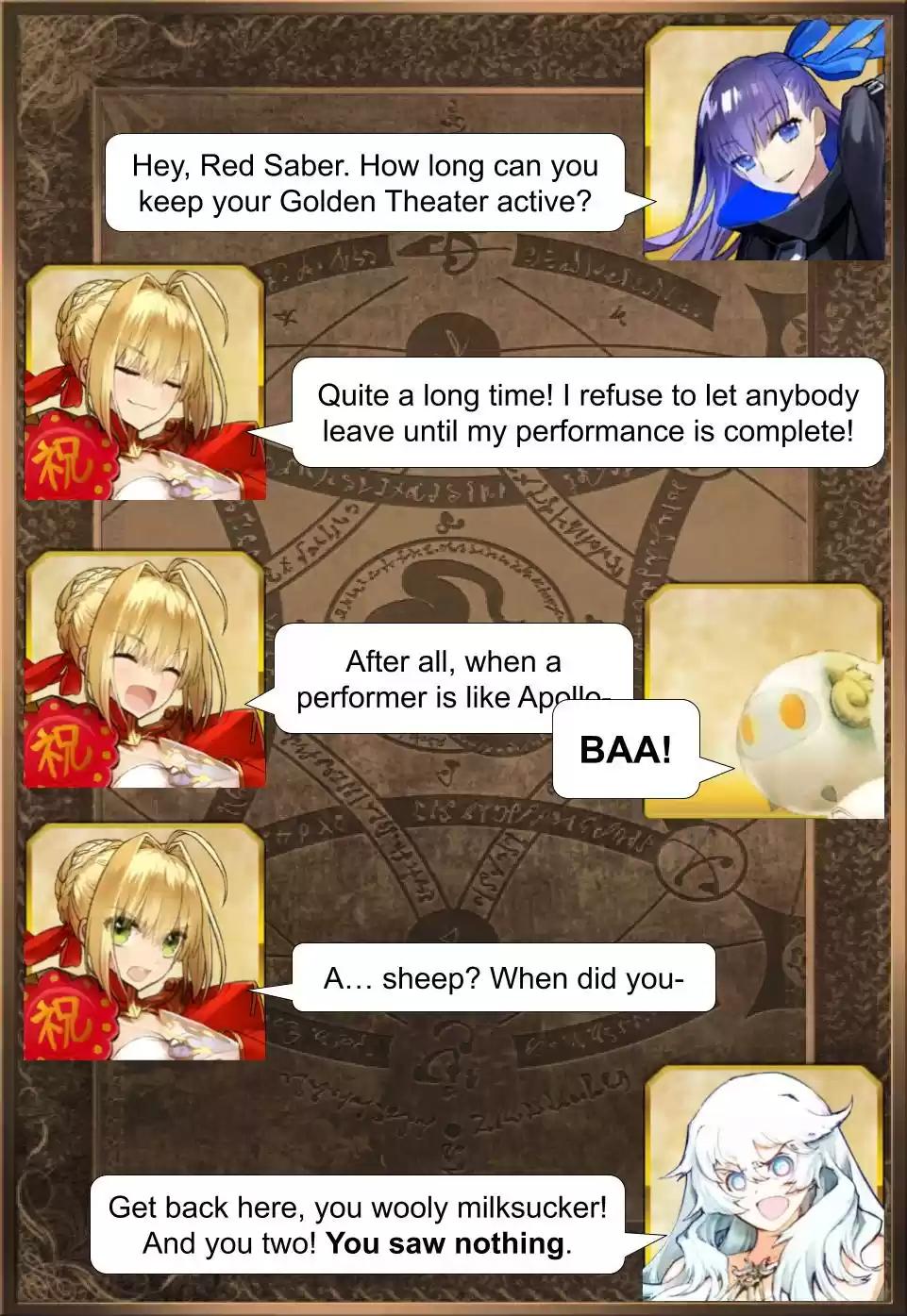 Fate/Grand Order Daily Chaldea (Doujinshi) Ch. 140 Scheduling Performances