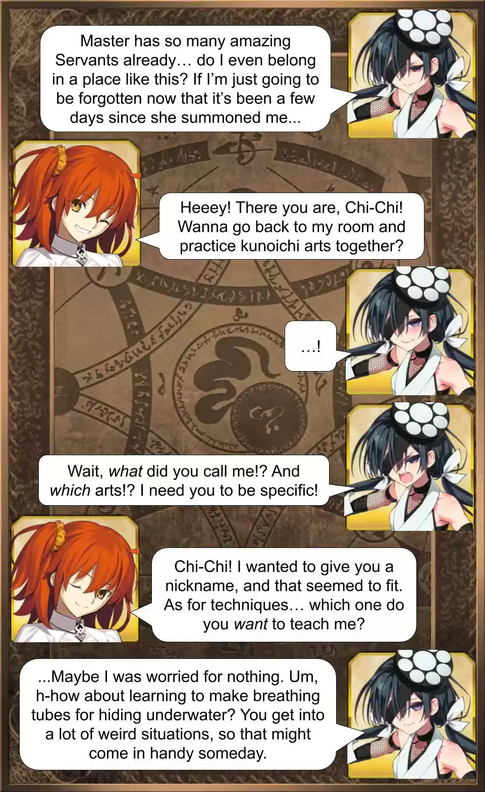 Fate/Grand Order Daily Chaldea (Doujinshi) Ch. 171 How To Get A Ninja's Loyalty