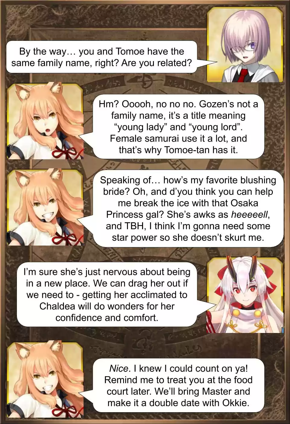 Fate/Grand Order Daily Chaldea (Doujinshi) Ch. 184 The Two Gozens