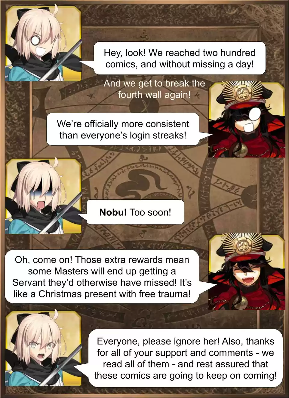 Fate/Grand Order Daily Chaldea (Doujinshi) Ch. 200 Two Hundred Comics