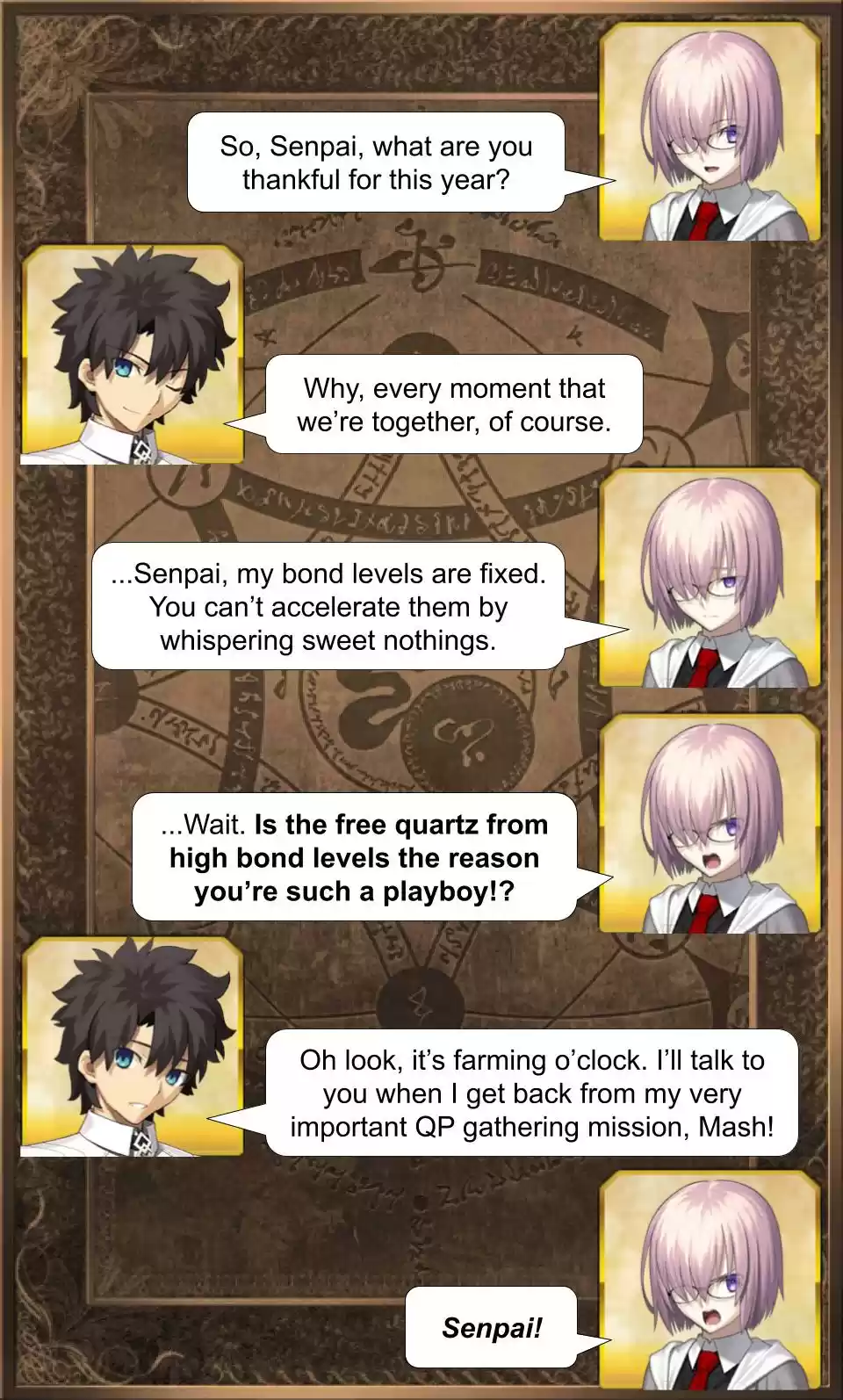 Fate/Grand Order Daily Chaldea (Doujinshi) Ch. 213 Happy Thanksgiving 2019