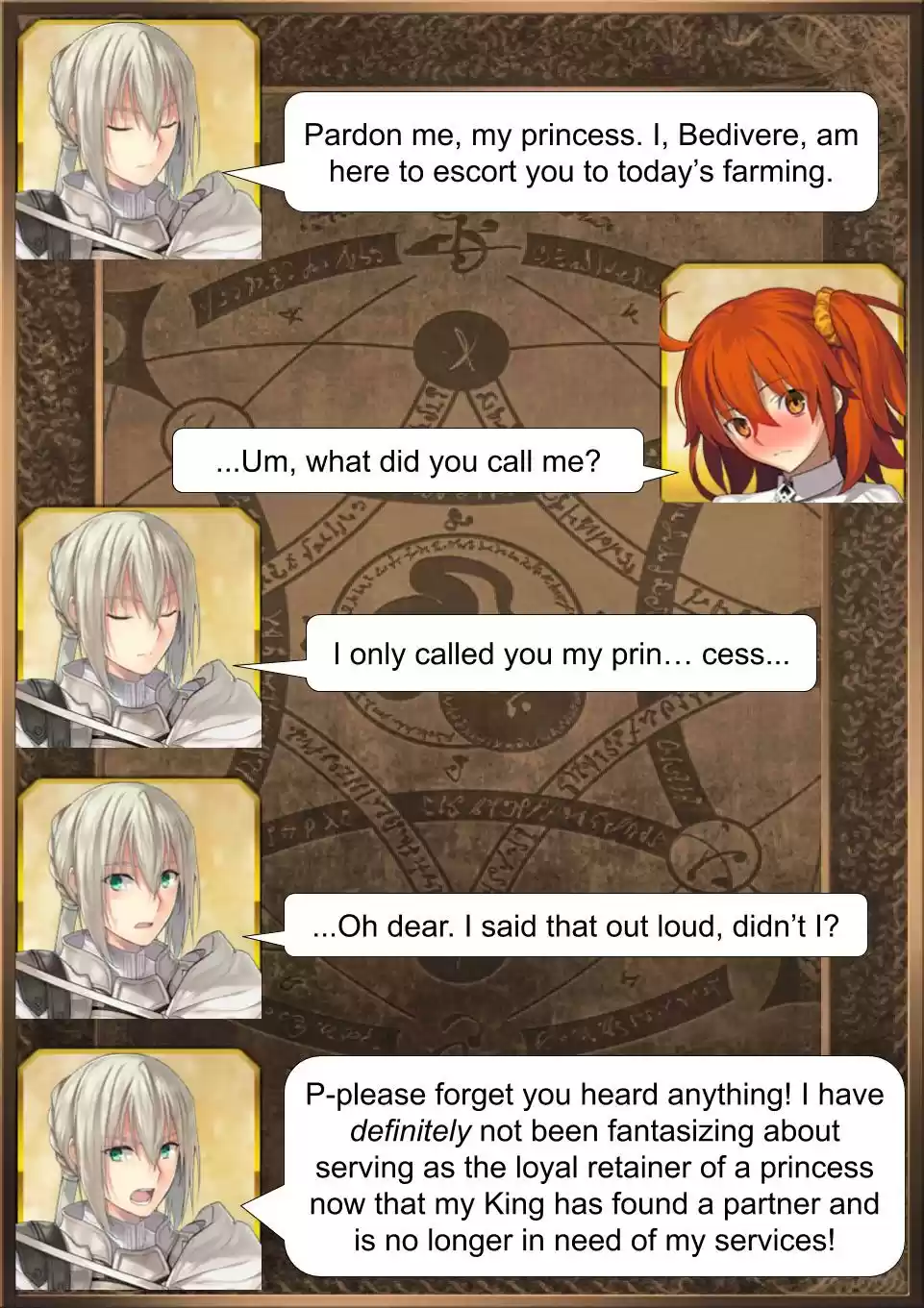 Fate/Grand Order Daily Chaldea (Doujinshi) Ch. 239 The Loyal Knight