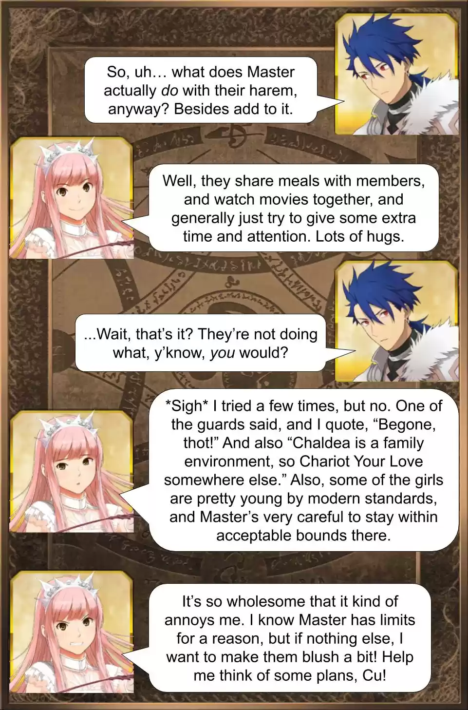 Fate/Grand Order Daily Chaldea (Doujinshi) Ch. 267 Cu nning Plans