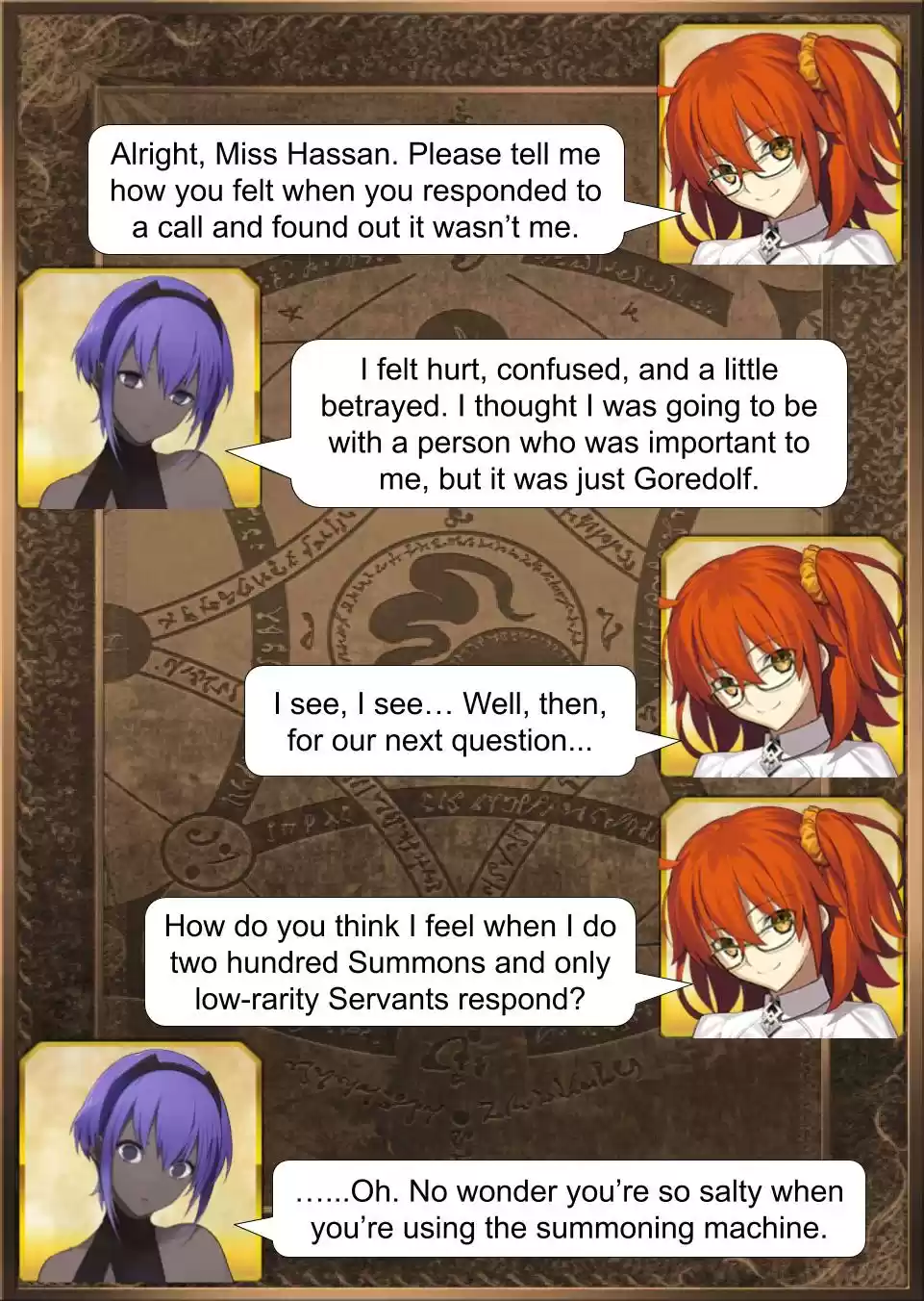 Fate/Grand Order Daily Chaldea (Doujinshi) Ch. 323 Therapy Session