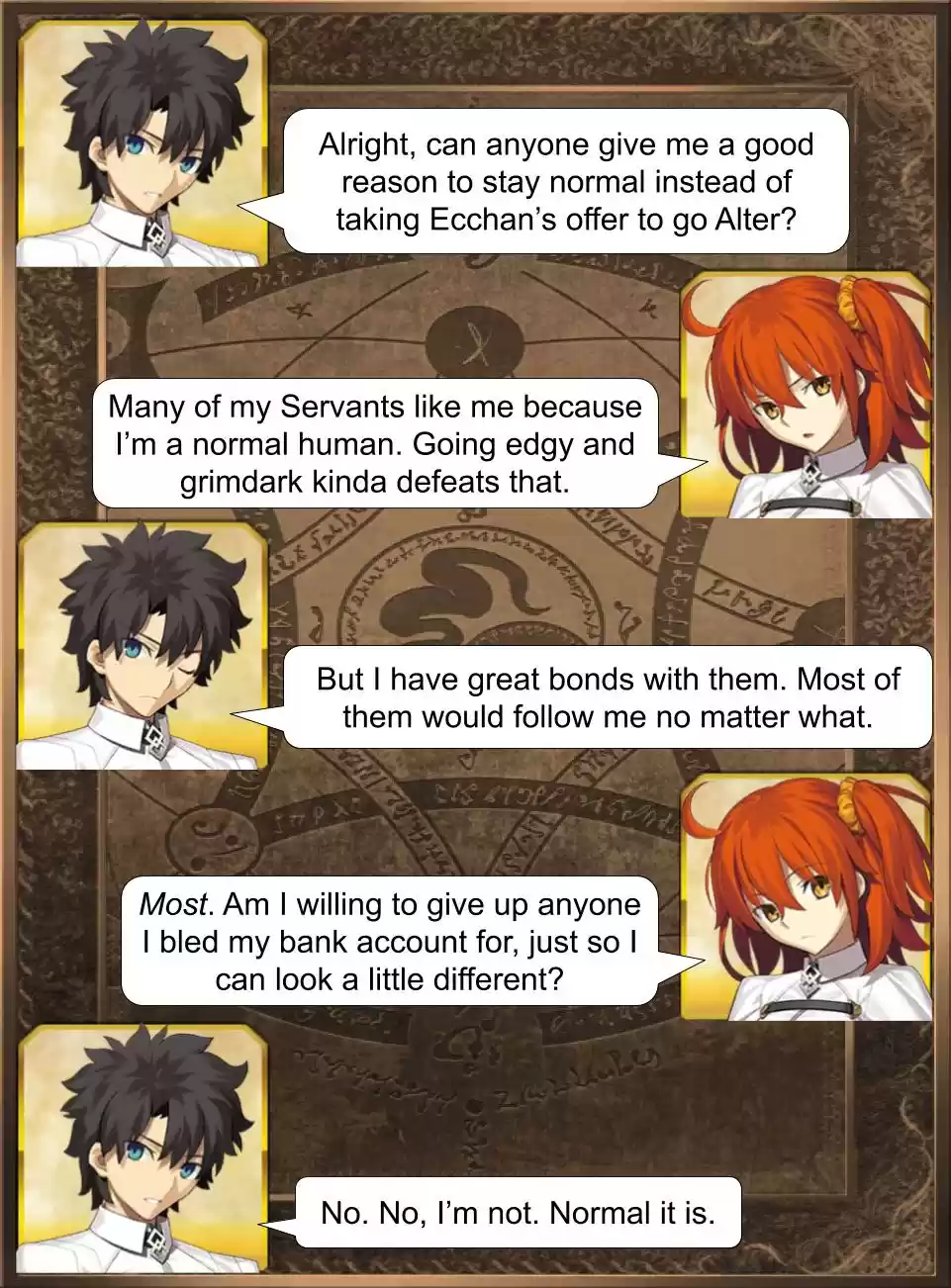 Fate/Grand Order Daily Chaldea (Doujinshi) Ch. 332 Talking To Myself