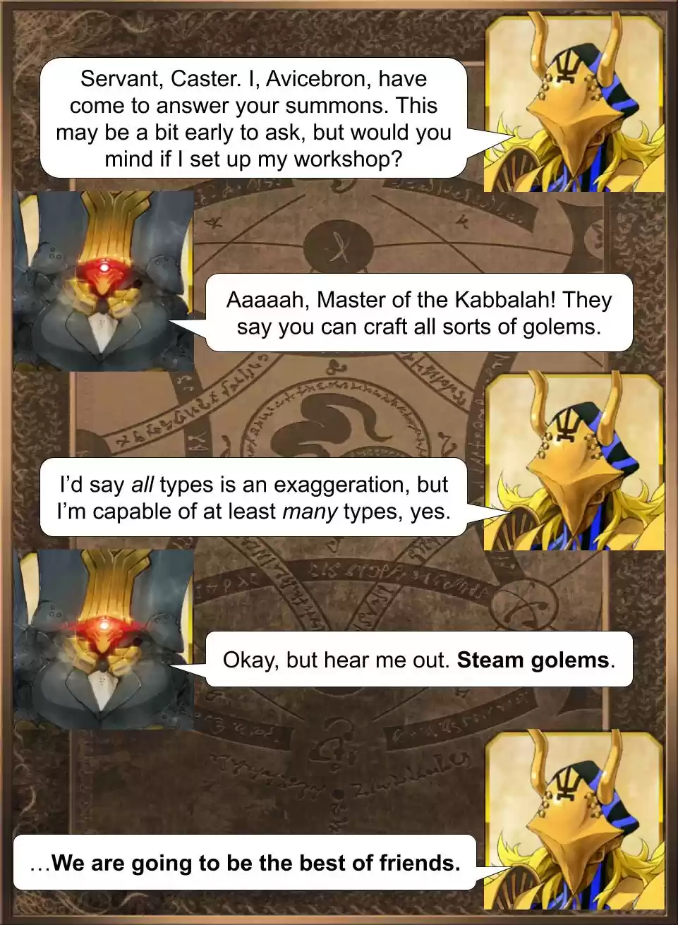 Fate/Grand Order Daily Chaldea (Doujinshi) Ch. 337 Avicebron Arrives