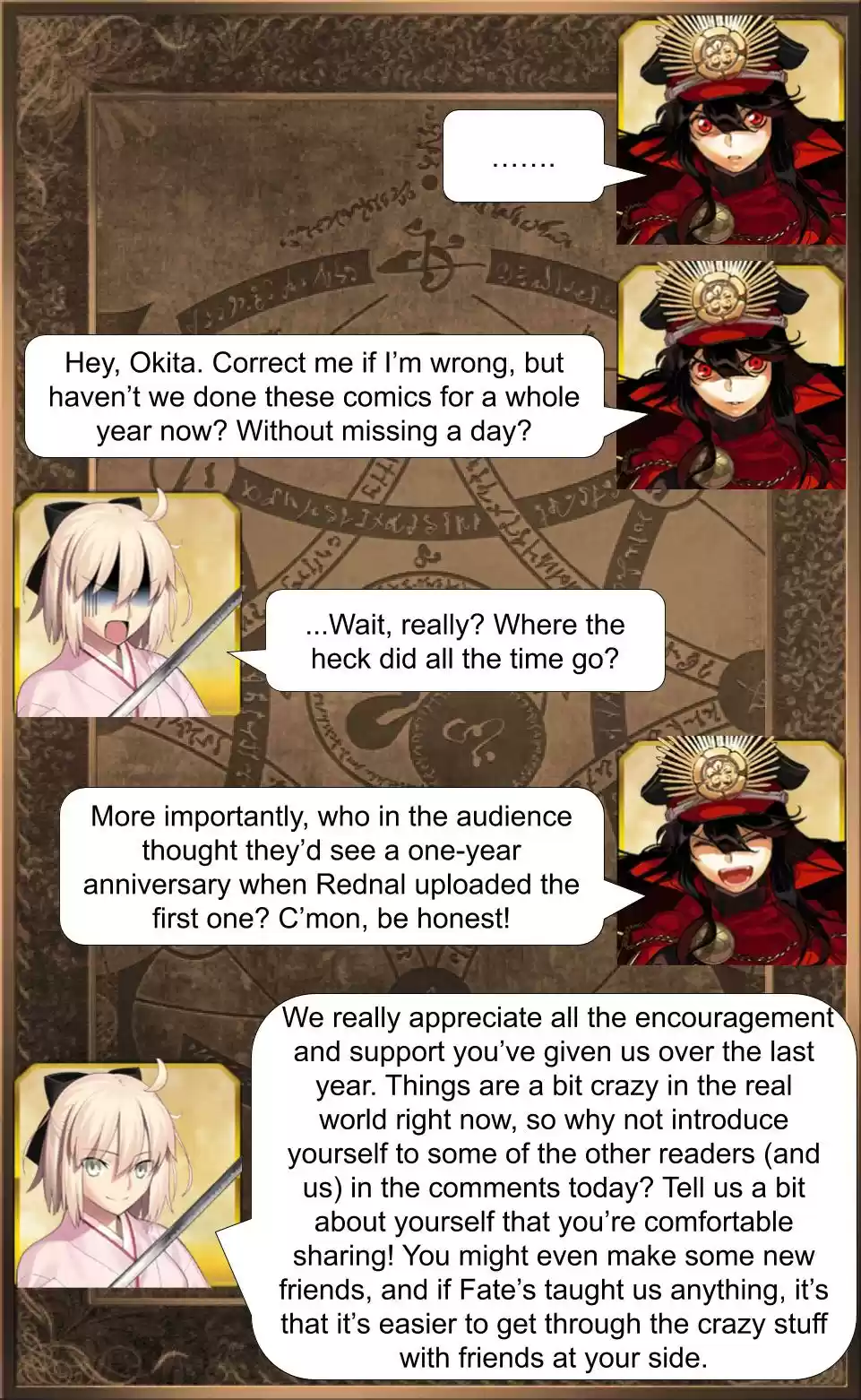 Fate/Grand Order Daily Chaldea (Doujinshi) Ch. 365 One Year Of Comics