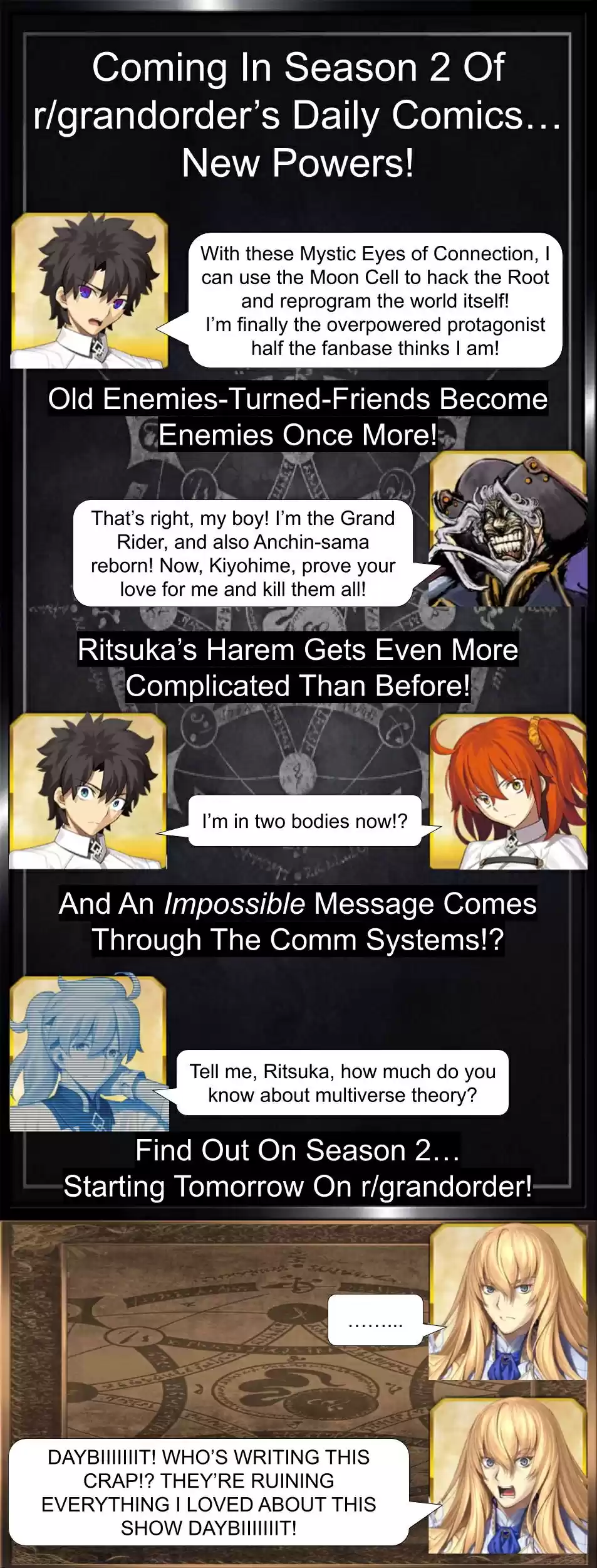 Fate/Grand Order Daily Chaldea (Doujinshi) Ch. 366 Season 2 Preview