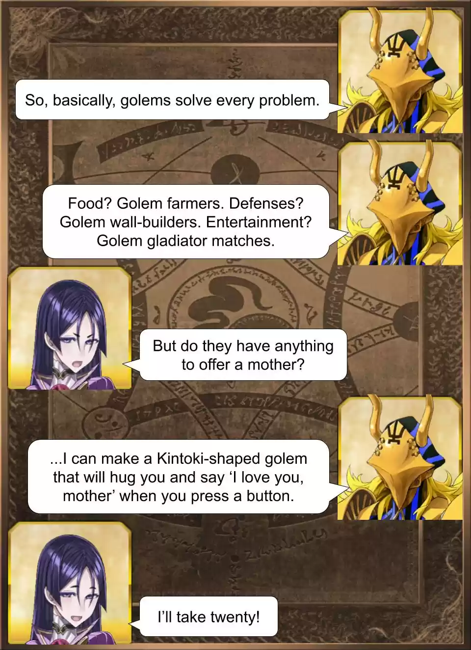 Fate/Grand Order Daily Chaldea (Doujinshi) Ch. 380 Mother Freaking Golems, Baby