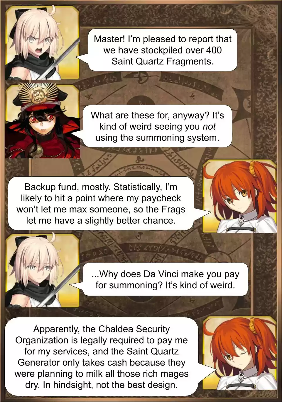 Fate/Grand Order Daily Chaldea (Doujinshi) Ch. 400 Four Hundred