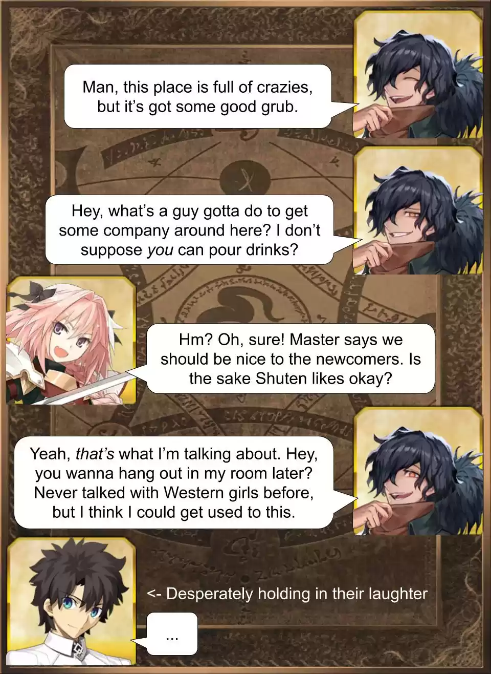 Fate/Grand Order Daily Chaldea (Doujinshi) Ch. 406 Drinking Buddies