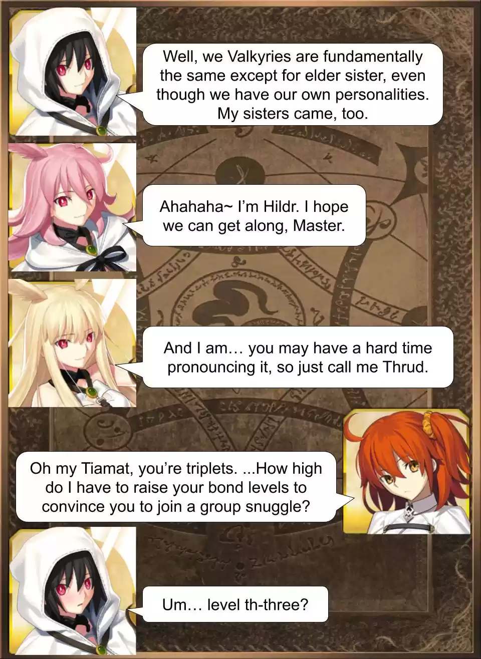 Fate/Grand Order Daily Chaldea (Doujinshi) Ch. 426 A Pile Of Valkyries