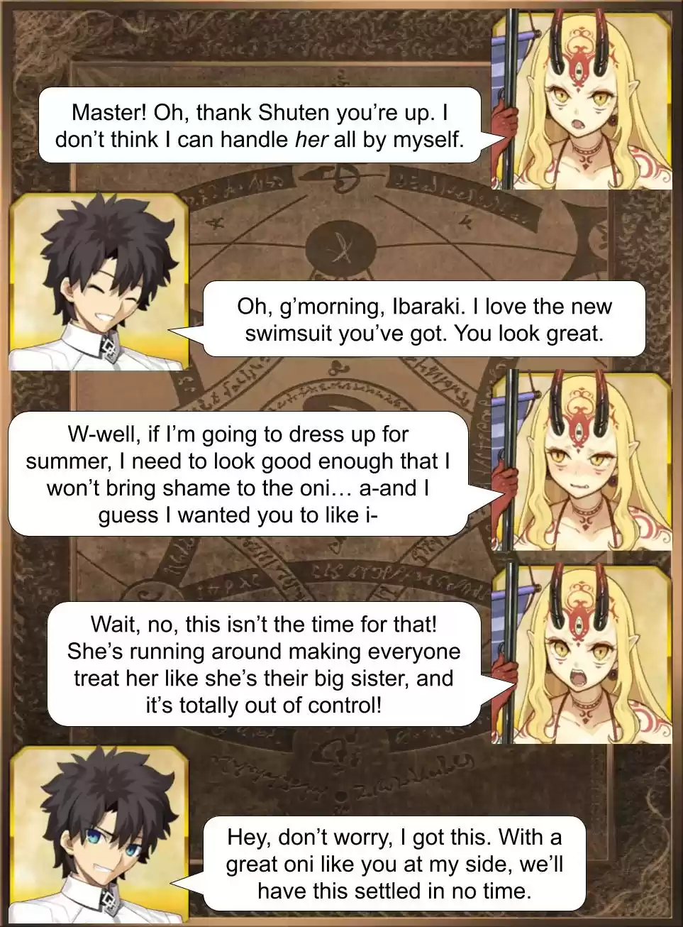 Fate/Grand Order Daily Chaldea (Doujinshi) Ch. 463 Swimsuit Ibaraki Arrives