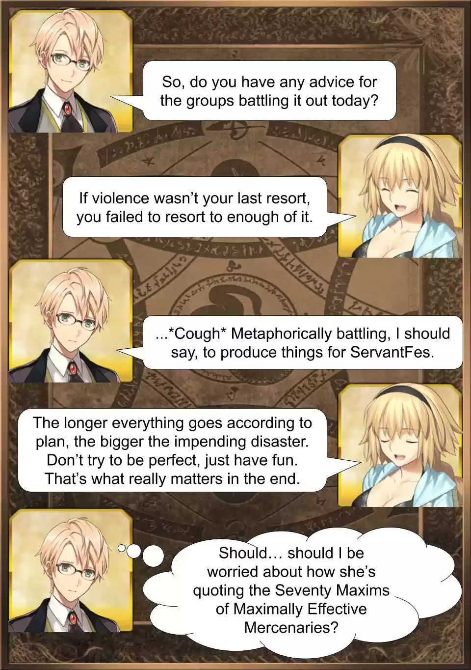 Fate/Grand Order Daily Chaldea (Doujinshi) Ch. 469 Onee chan's Advice