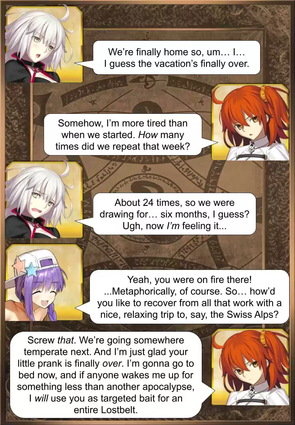 Fate/Grand Order Daily Chaldea (Doujinshi) Ch. 481 The Long Vacation Ends