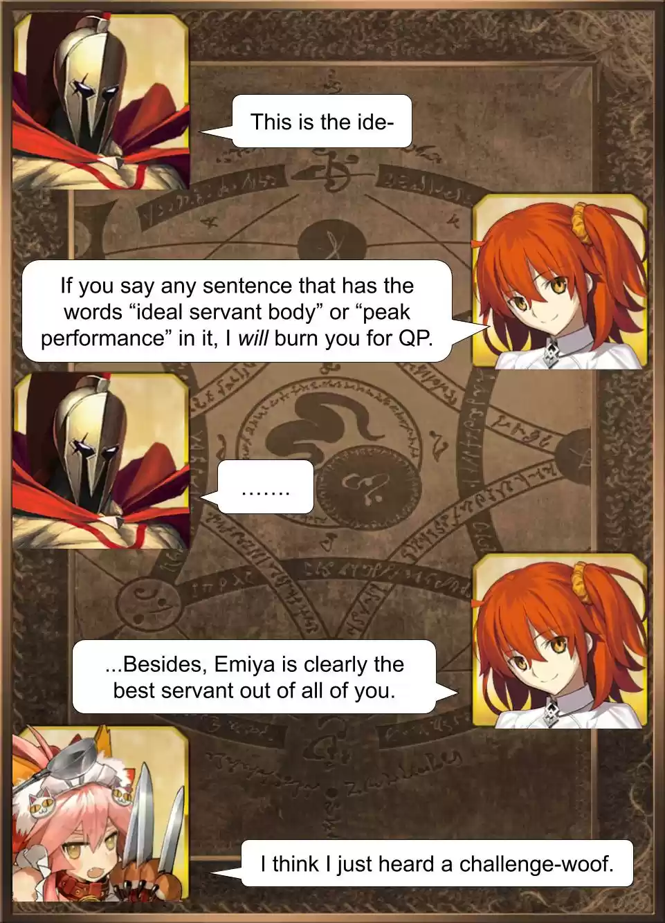 Fate/Grand Order Daily Chaldea (Doujinshi) Ch. 58 Servants