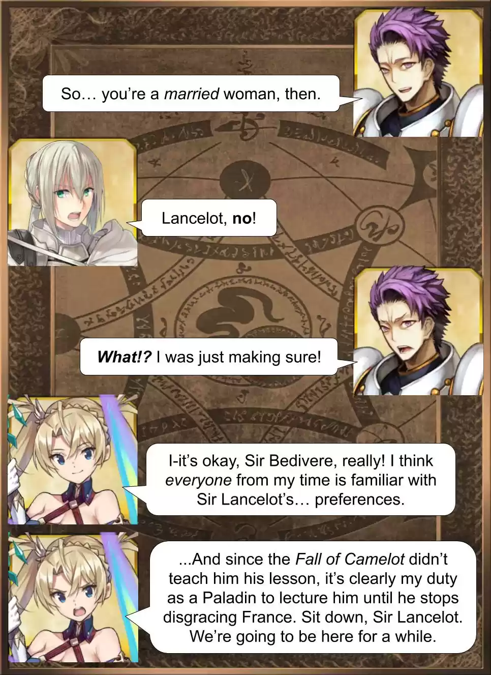 Fate/Grand Order Daily Chaldea (Doujinshi) Ch. 599 Knights And Paladins