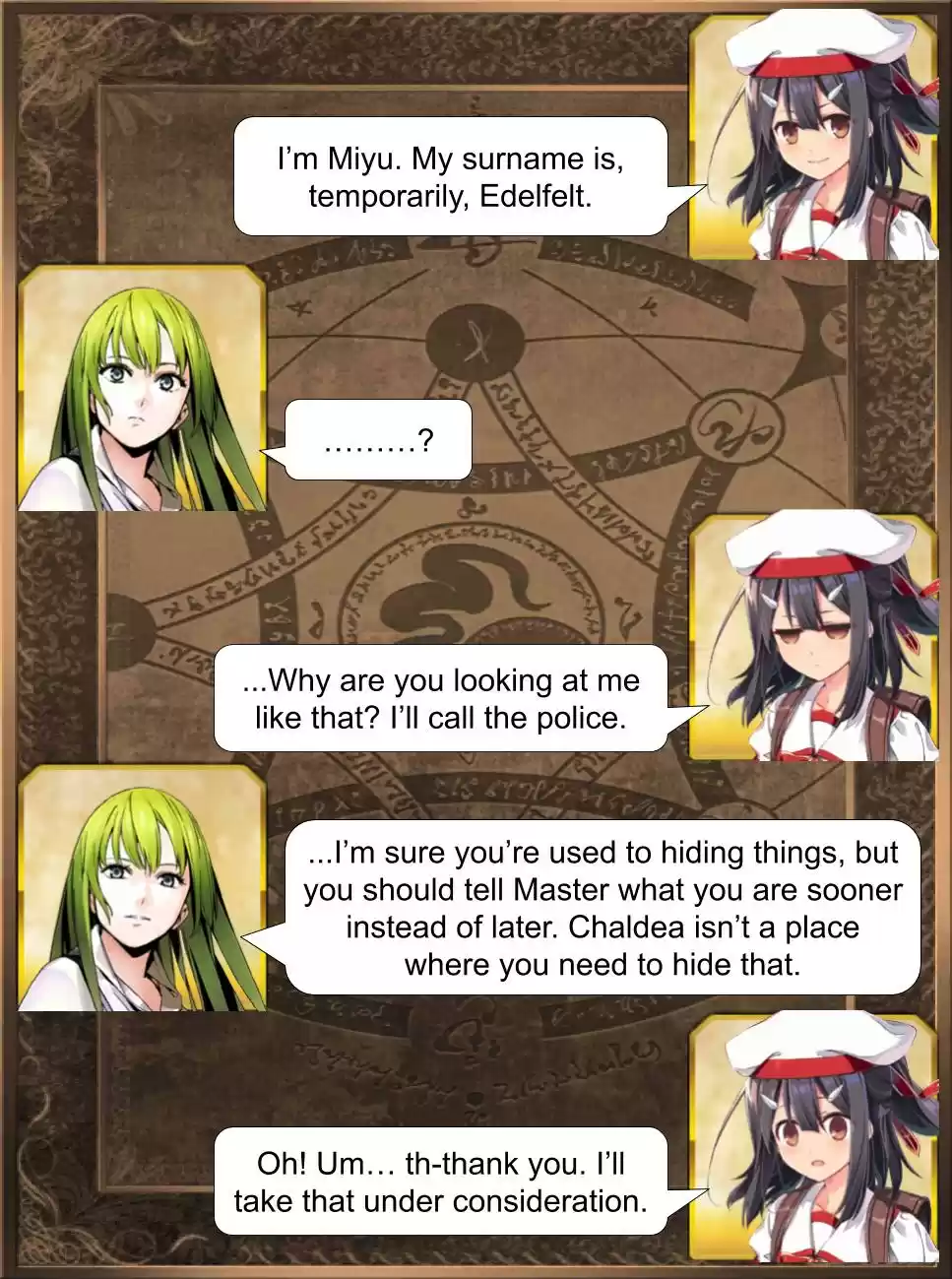 Fate/Grand Order Daily Chaldea (Doujinshi) Ch. 635 Miyu Arrives