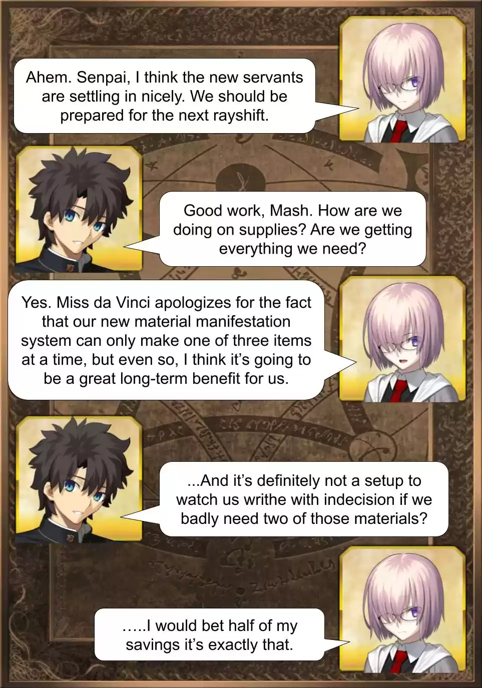 Fate/Grand Order Daily Chaldea (Doujinshi) Ch. 72 Material Tickets